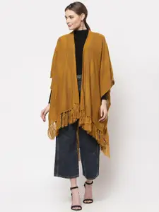 513 Women Mustard Longline Shrug