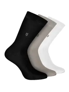 FOOTPRINTS Men Pack of 3 Solid Calf Length Organic Cotton Socks