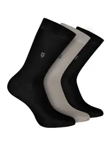 FOOTPRINTS Men Pack of 3 Solid Calf Length Organic Cotton Socks