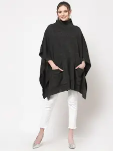 513 Women Charcoal Longline Shrug