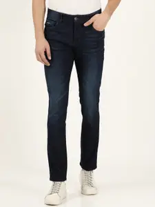 Wrangler Men Black Skanders Slim Fit Low-Rise Light Fade Cotton Stretchable Jeans