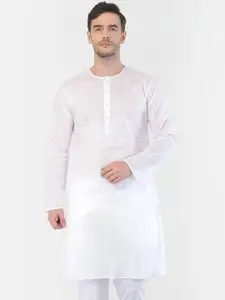VASTRAMAY Men White Kurta