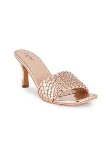 SCENTRA Rose Gold Solid  Party Heels