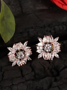 JEWELS GEHNA White Contemporary Studs Earrings