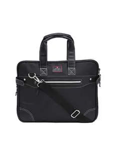 SWISS MILITARY Unisex Black Solid Formal Laptop Bag