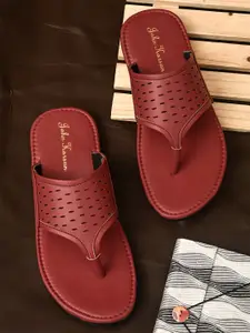 John Karsun Men Red Comfort Sandals