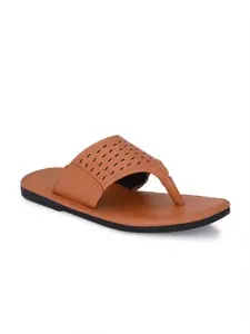 John Karsun Men Tan & Black Comfort Sandal