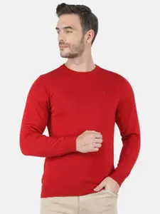 Monte Carlo Men Red Pullover Sweater