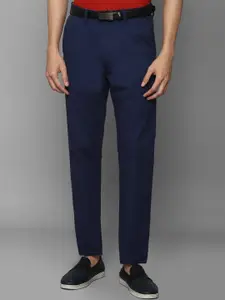 Allen Solly Men Navy Blue Slim Fit Solid Chinos Trousers