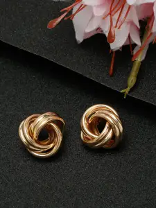 YouBella Women Gold-Plated Contemporary Studs Earrings