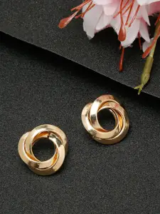 YouBella Gold Plated Contemporary Stud Earrings
