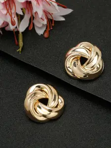 YouBella Gold-Plated Alloy Circular Studs Earrings