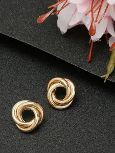 YouBella Gold-Plated Contemporary Studs Earrings