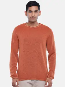 BYFORD by Pantaloons Men Orange Solid Pullover