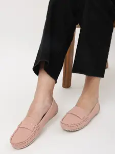 Marc Loire Women Nude-Coloured PU Loafers