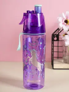 MARKET99 Purple Printed Plastic Water Bottle 500 ml