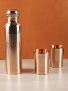 MARKET99 Copper-Toned  Copper Bottle With Tumbler Set