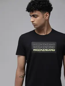 SPYKAR Men Typography Printed Round Neck Casual T-shirt