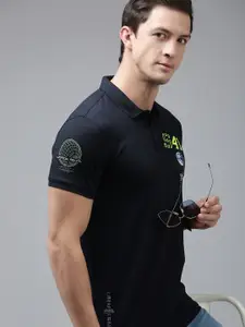 SPYKAR Printed Polo Collar Slim Fit T-shirt