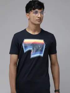 SPYKAR Graphic Printed Applique Slim Fit T-shirt