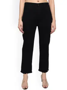 LIVE OK Women Boyfriend Fit High-Rise Stretchable Jeans