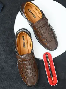 Killer Men Brown Shoe-Style Sandals