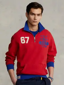 Polo Ralph Lauren Men Red Printed Applique Sweatshirt