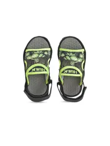 toothless Boys Green Solid Sports Sandals