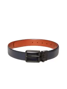 Tommy Hilfiger Men Navy Blue Leather Belt