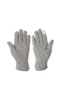 FabSeasons Women Grey Solid Gloves