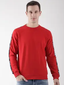 Club York Men Red Solid Sweatshirt