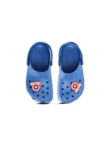 toothless Boys Blue & White Printed Rubber Clogs