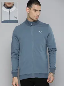 Puma Men Colourblocked Reversible Full-Zip Slim Fit Outdoor Sporty Jacket