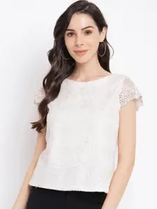 Latin Quarters Off White Lace Top