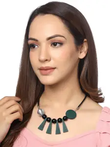 Unwind by Yellow Chimes Multicolor Geometric  bold design necklace