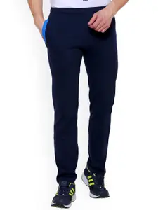 DYCA Men Navy Blue Solid Regular Fit Cotton Track Pant