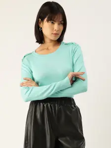 Madame Women Blue Pullover