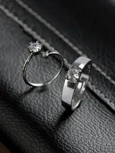Priyaasi Eternity 925 Sterling Silver Couple Rings