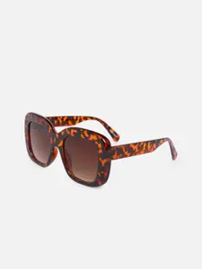 Vero Moda Women Brown Lens & Brown Square Sunglasses with UV Protected Lens 1241120002