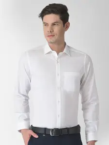 Turtle Men White Cotton Formal Shirt