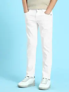 U.S. Polo Assn. U S Polo Assn Boys White Slim Fit Jeans