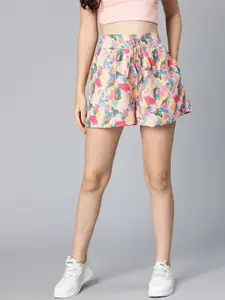 Oxolloxo Women Floral Printed Shorts