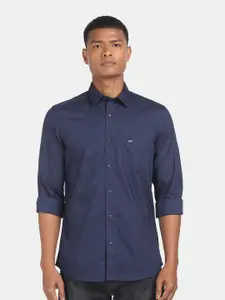 Arrow Sport Men Navy Blue Slim Fit Pure Cotton Casual Shirt
