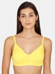 Zivame Yellow Non Padded & Non Wired Solid Bra