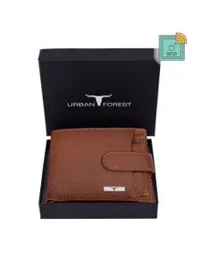 URBAN FOREST Men  Leather Two Fold Wallet