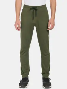 Arrow Sport Men Green Solid Straight-Fit Track Pants
