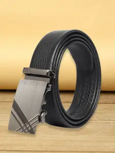 ZORO Men Black PU Formal Belt