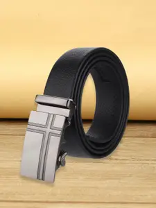 ZORO Men Black Solid PU Belt