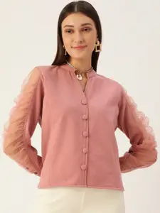 Antheaa Women Pink Sweatshirt