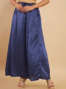 Soch Women Navy Blue Solid Nylon Petticoat